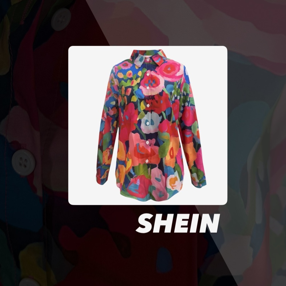 NWOT Shein Floral Blouse